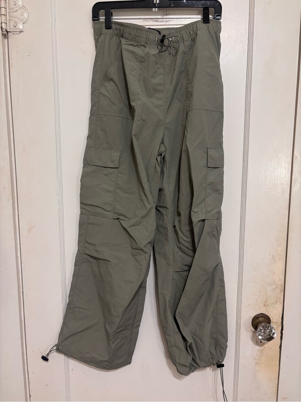 No Boundaries Olive Green Cargo Pants with Drawcords